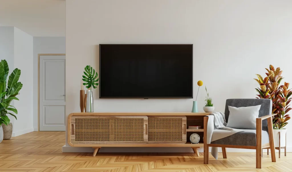 تی وی وال ساده و شیکSimple and stylish TV wall
